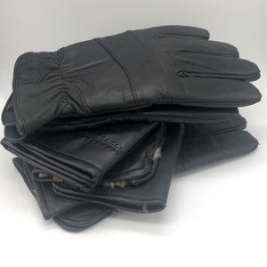 Four pairs of vintage men’s black gloves